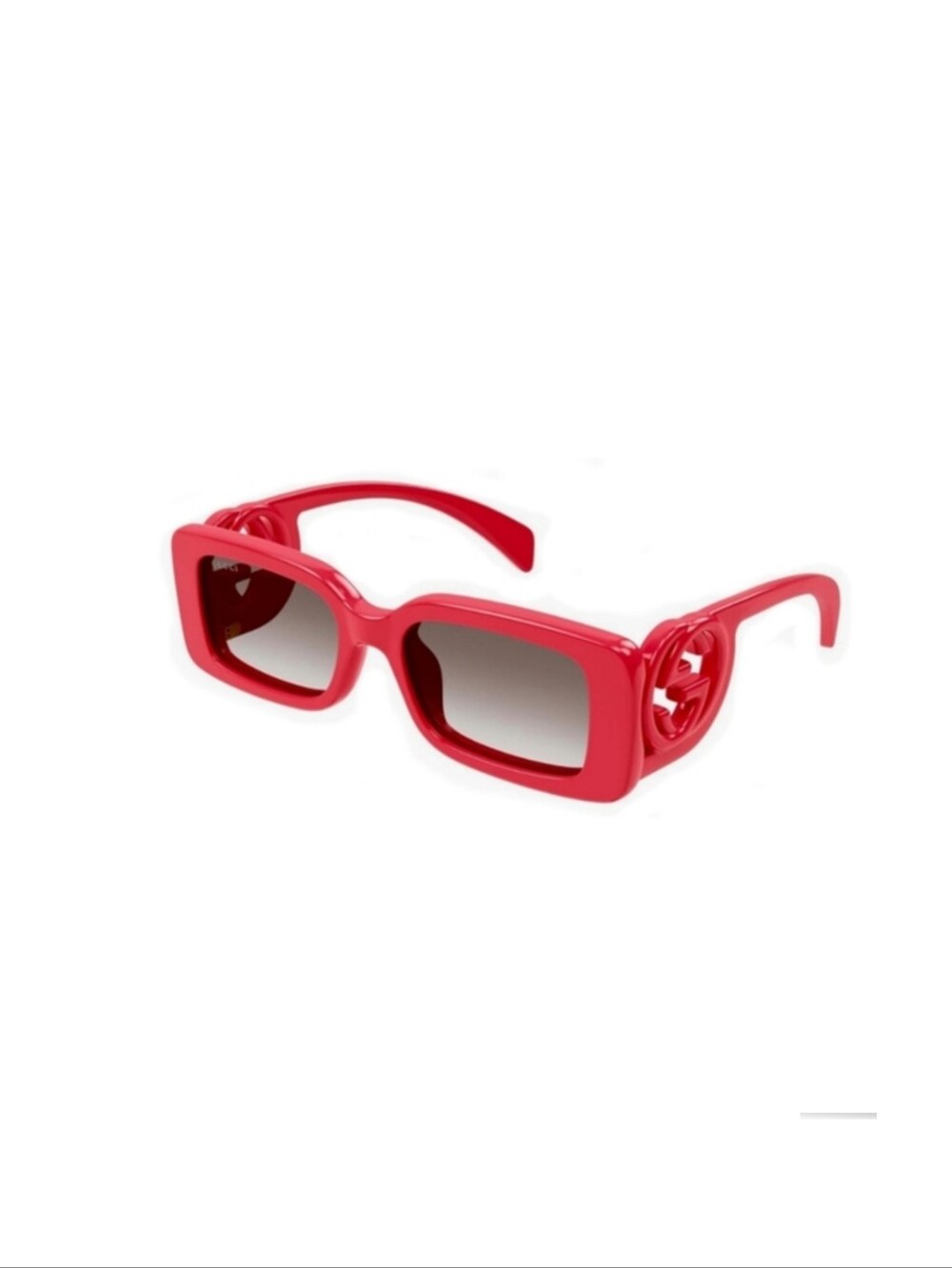 Gucci Red Gray Lenses Womens Sunglasses